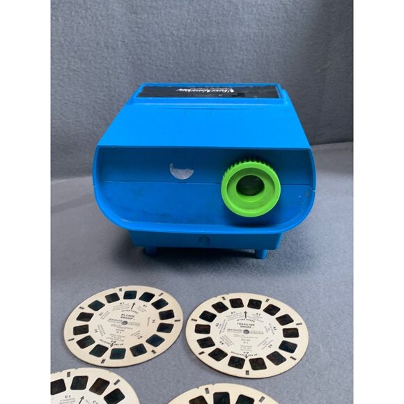 Vintage View-Master Entertainer Projector with 4 Smurf Classic Reels - Picture 8 of 8